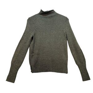 Madewell Womens Turtleneck Sweater Small Olive GreenWool Blend